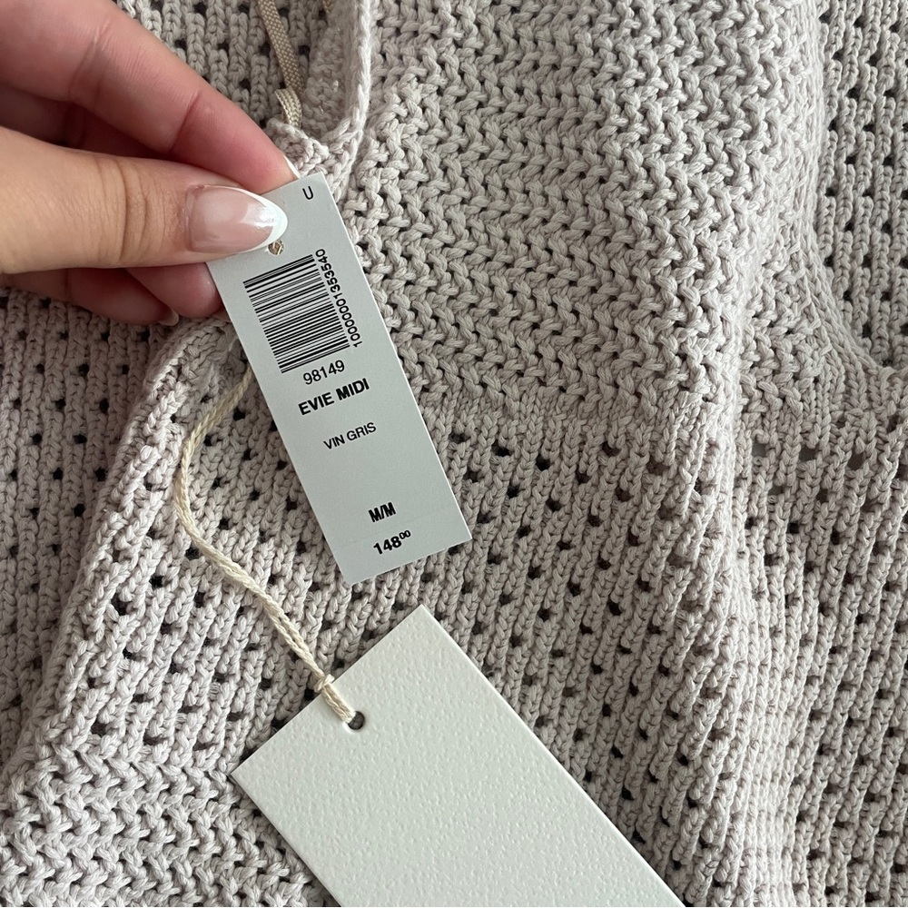 Aritzia Evie Midi Dress in Vin Gris - Picture 3 of 5